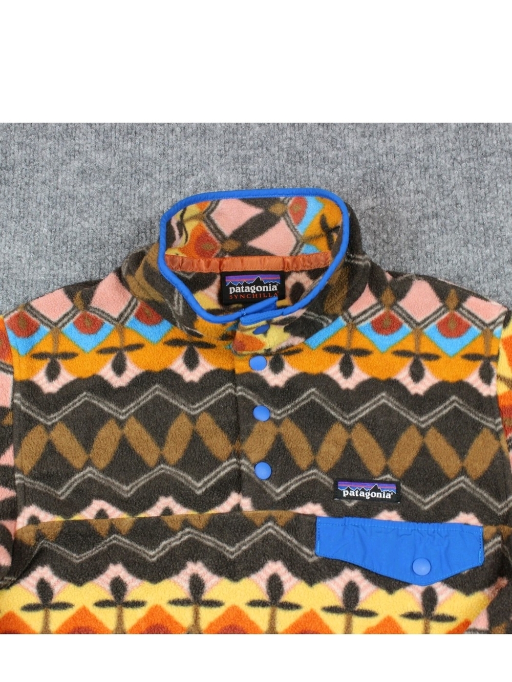 RARE 2021 Patagonia Synchilla Women's Small Anthos Pink Snap Button Fleece - Picture 2 of 9